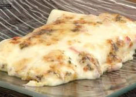Barazki lasagna, piper gorrien bexamelarekin